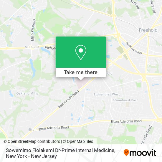 Mapa de Sowemimo Fiolakemi Dr-Prime Internal Medicine