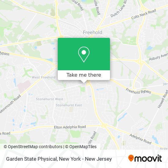 Garden State Physical map