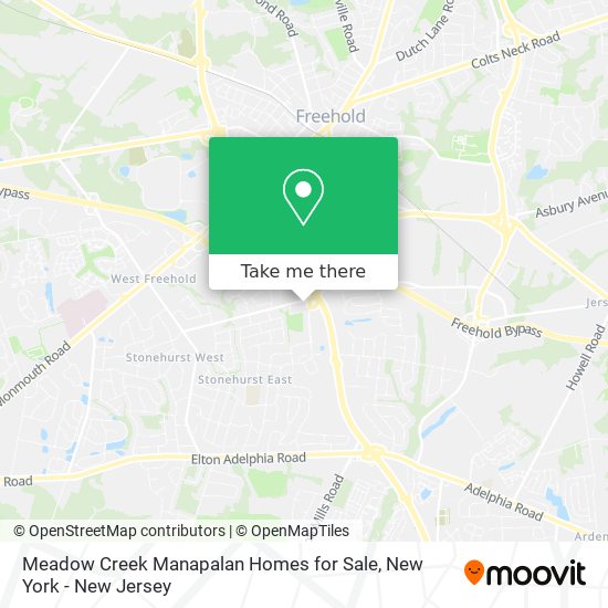 Mapa de Meadow Creek Manapalan Homes for Sale