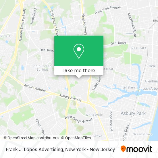 Frank J. Lopes Advertising map