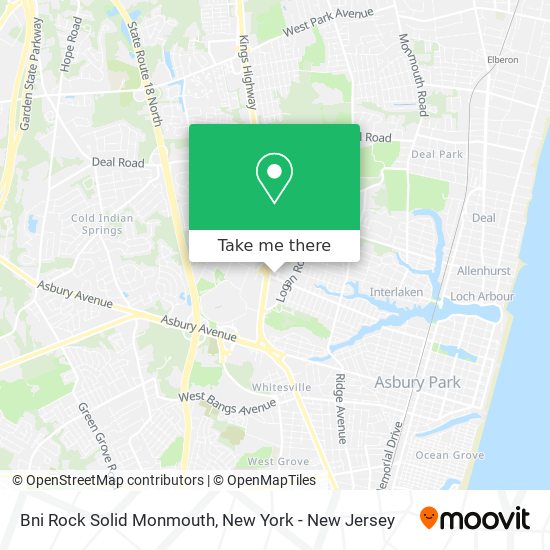 Bni Rock Solid Monmouth map