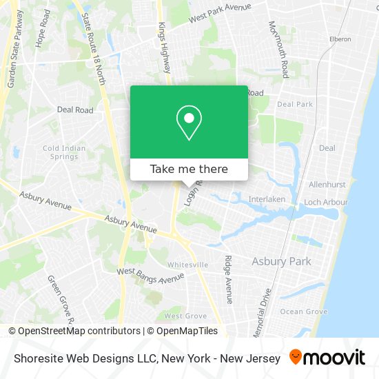 Mapa de Shoresite Web Designs LLC