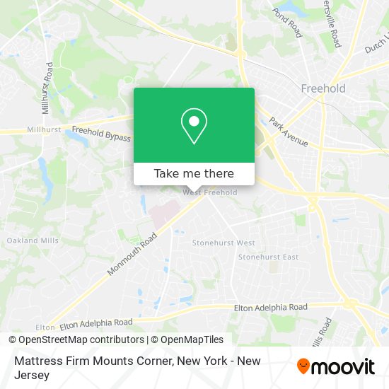 Mattress Firm Mounts Corner map