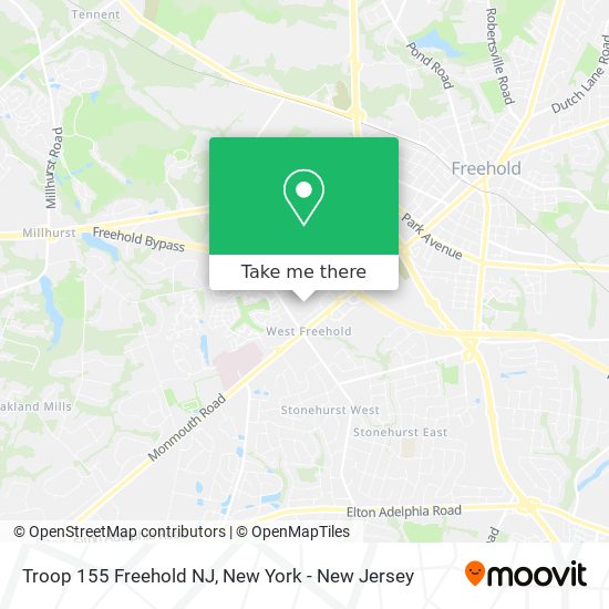 Mapa de Troop 155 Freehold NJ