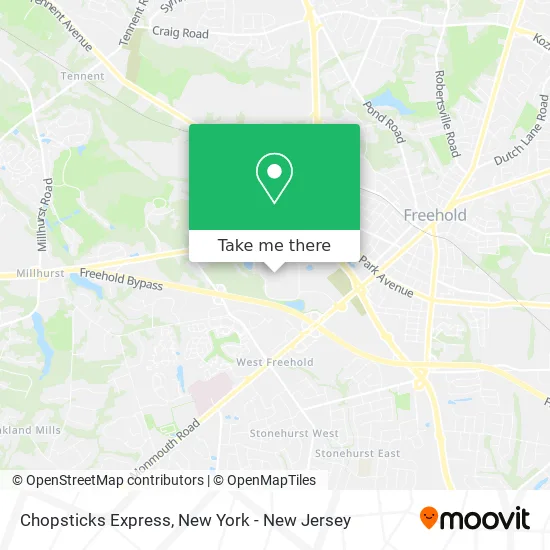 Chopsticks Express map