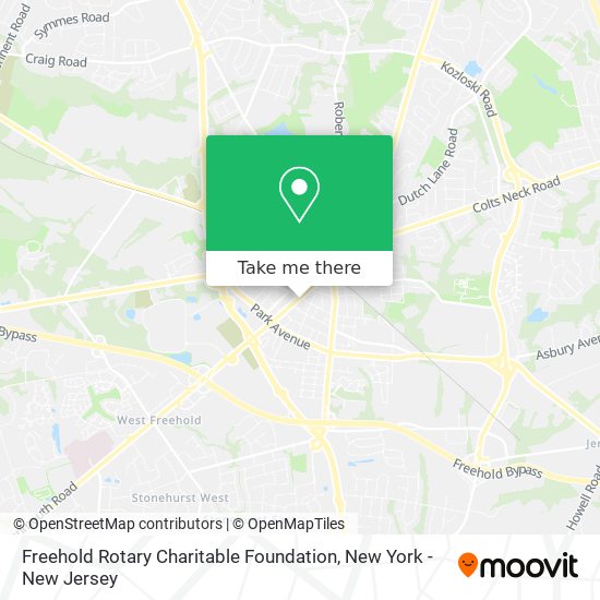 Mapa de Freehold Rotary Charitable Foundation