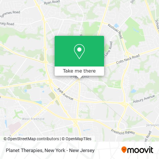 Planet Therapies map
