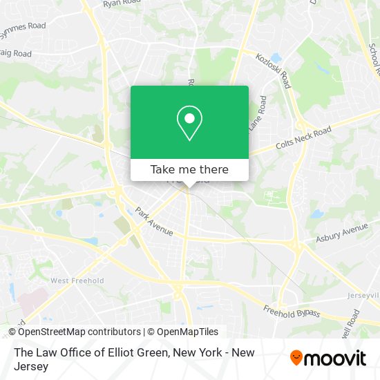 The Law Office of Elliot Green map