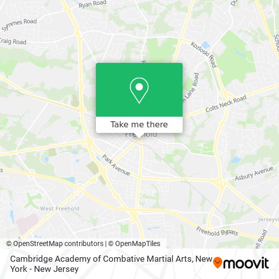 Cambridge Academy of Combative Martial Arts map