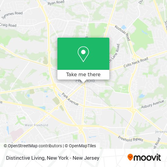 Mapa de Distinctive Living