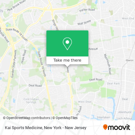 Kai Sports Medicine map