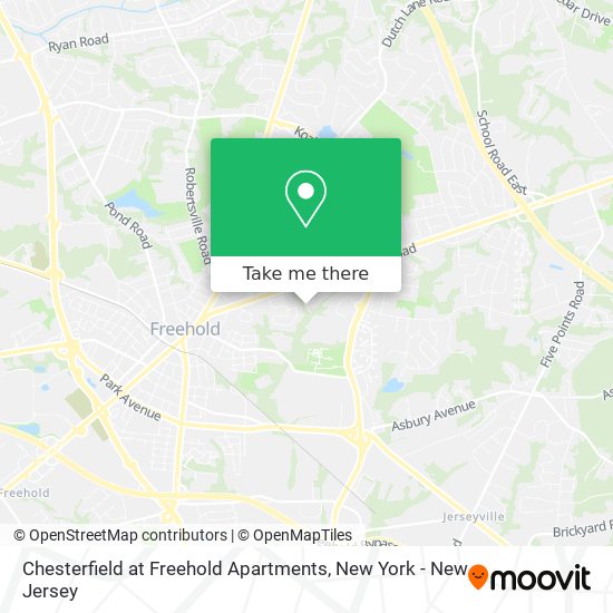 Mapa de Chesterfield at Freehold Apartments