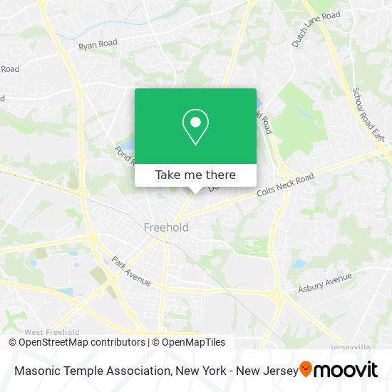 Masonic Temple Association map