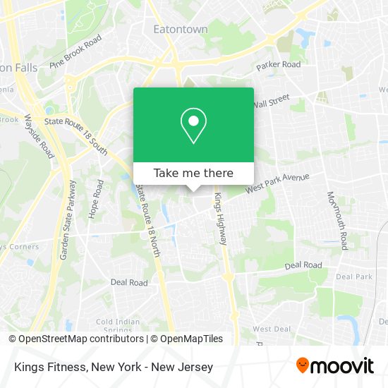 Kings Fitness map