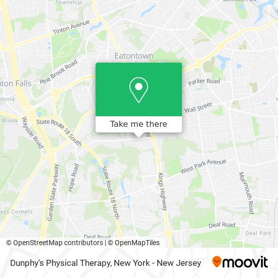 Dunphy's Physical Therapy map