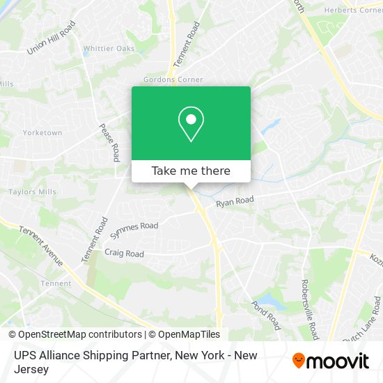 Mapa de UPS Alliance Shipping Partner