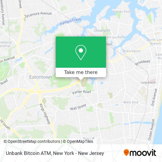 Unbank Bitcoin ATM map