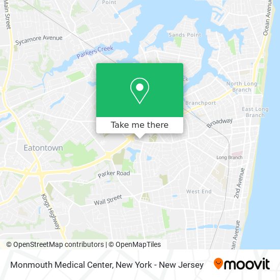 Monmouth Medical Center map