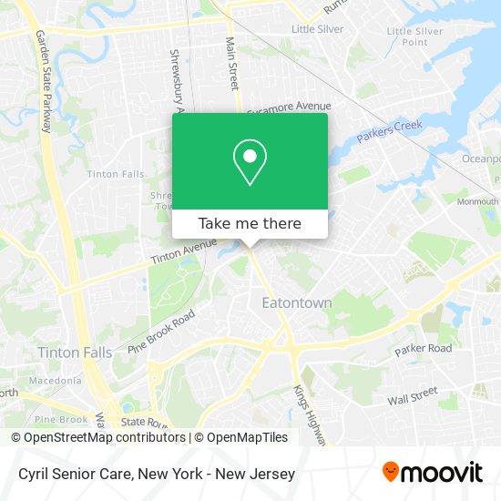 Cyril Senior Care map