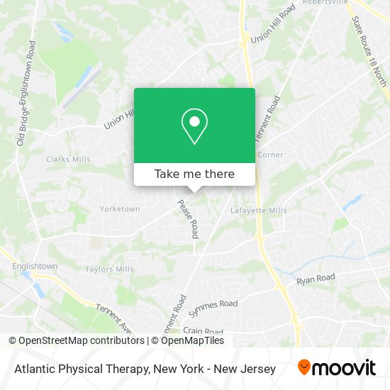 Mapa de Atlantic Physical Therapy