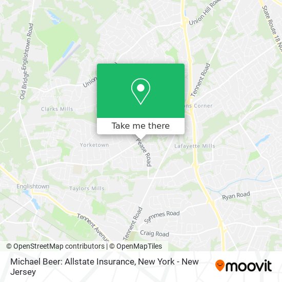 Mapa de Michael Beer: Allstate Insurance