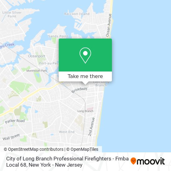 City of Long Branch Professional Firefighters - Fmba Local 68 map