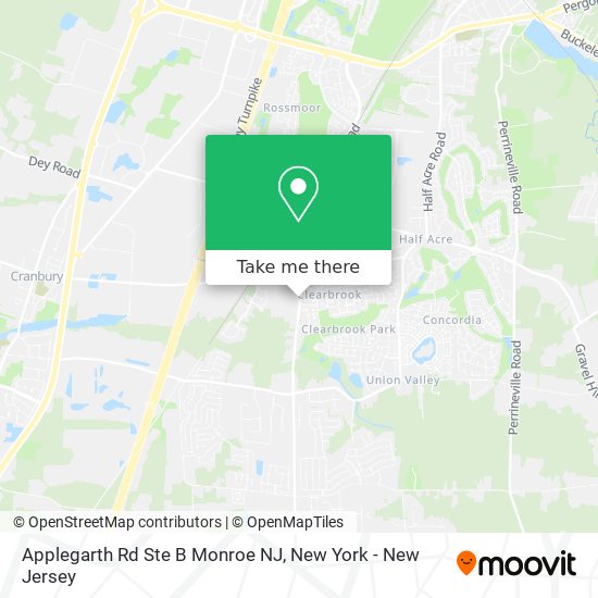 Applegarth Rd Ste B Monroe NJ map