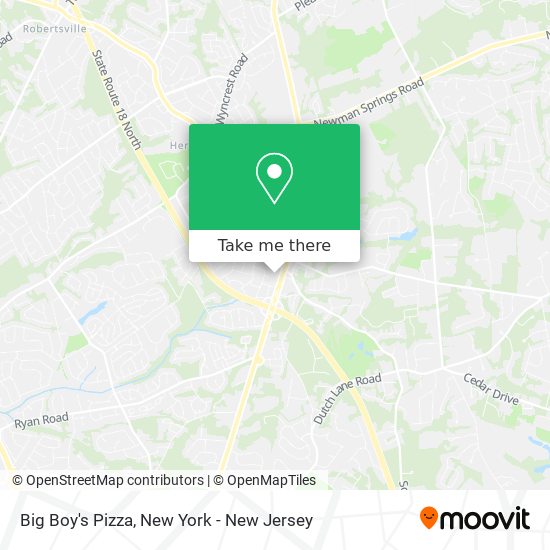 Big Boy's Pizza map