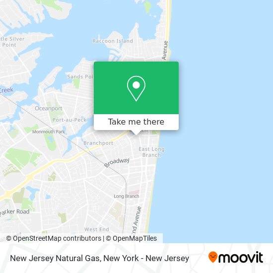 Mapa de New Jersey Natural Gas