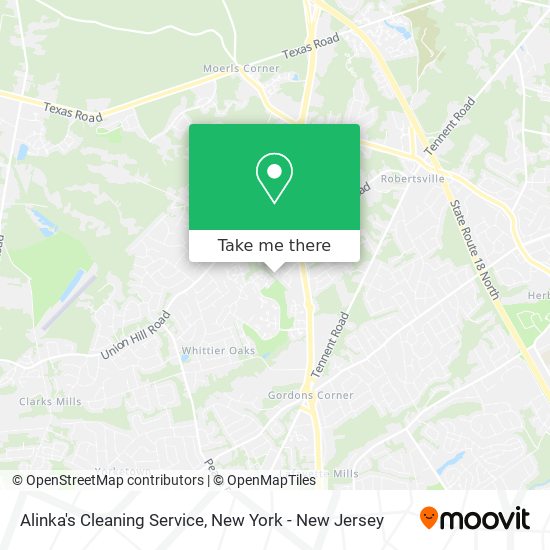 Alinka's Cleaning Service map