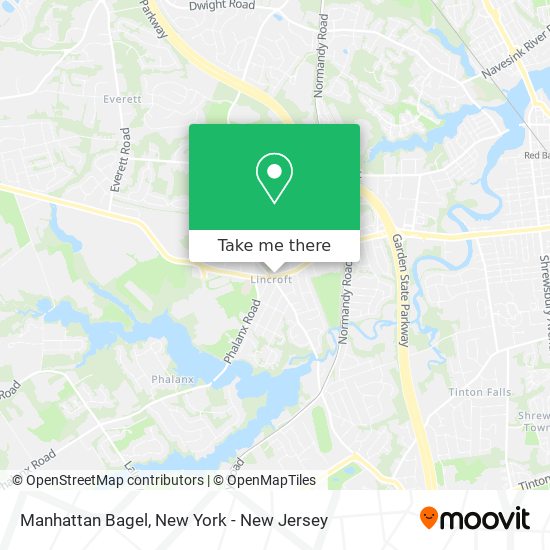 Manhattan Bagel map