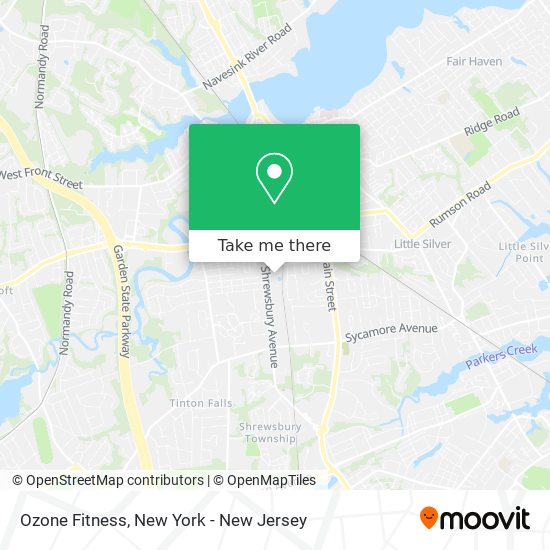 Ozone Fitness map