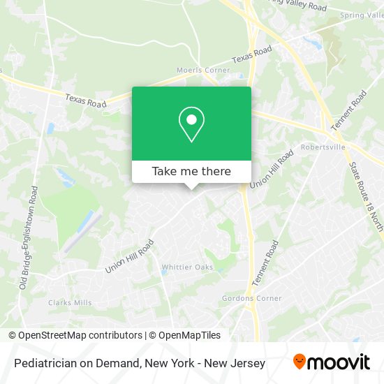 Pediatrician on Demand map