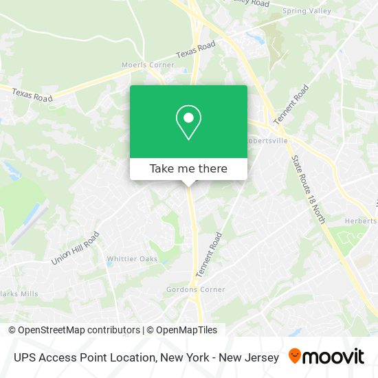 Mapa de UPS Access Point Location