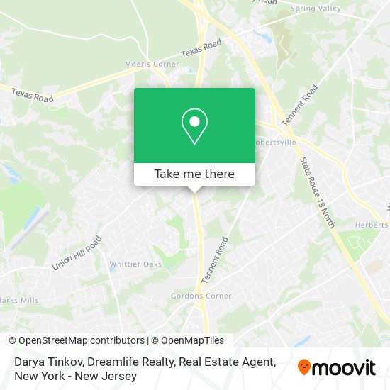 Mapa de Darya Tinkov, Dreamlife Realty, Real Estate Agent