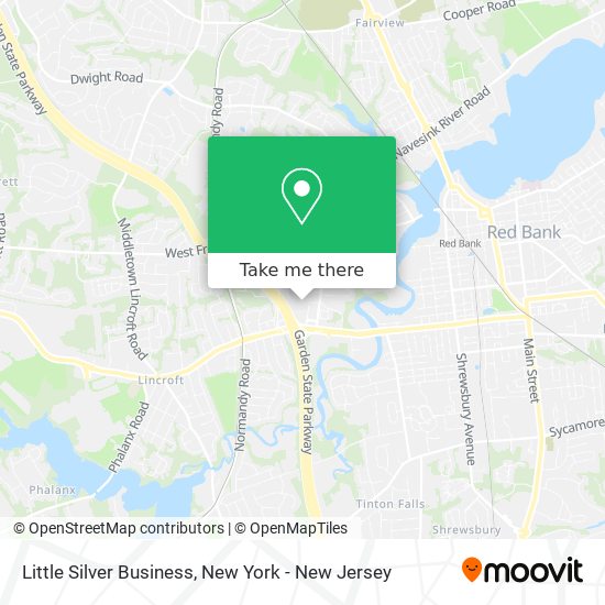 Little Silver Business map