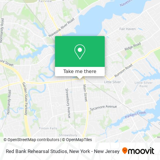 Red Bank Rehearsal Studios map
