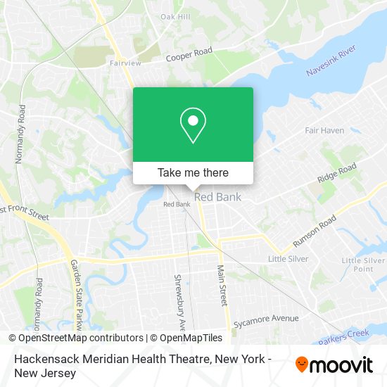 Hackensack Meridian Health Theatre map