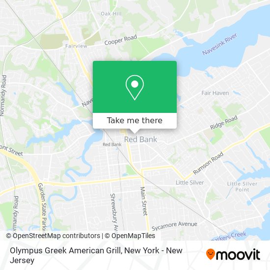 Olympus Greek American Grill map