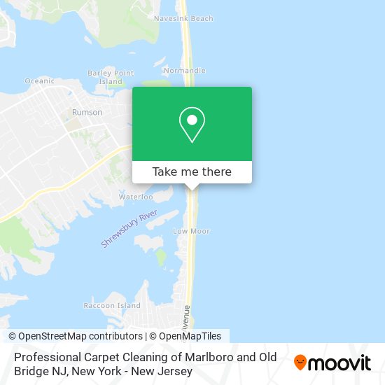 Professional Carpet Cleaning of Marlboro and Old Bridge NJ map