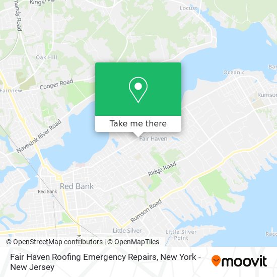 Fair Haven Roofing Emergency Repairs map