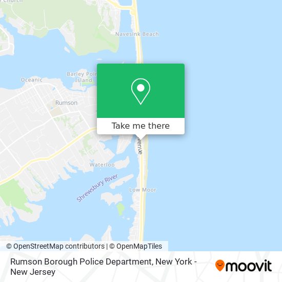 Mapa de Rumson Borough Police Department