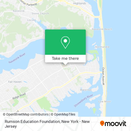 Rumson Education Foundation map