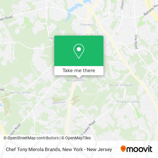 Mapa de Chef Tony Merola Brands