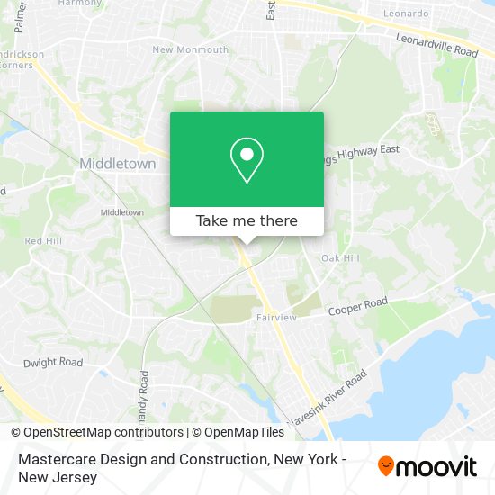 Mastercare Design and Construction map