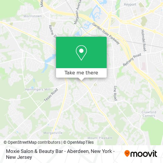 Moxie Salon & Beauty Bar - Aberdeen map