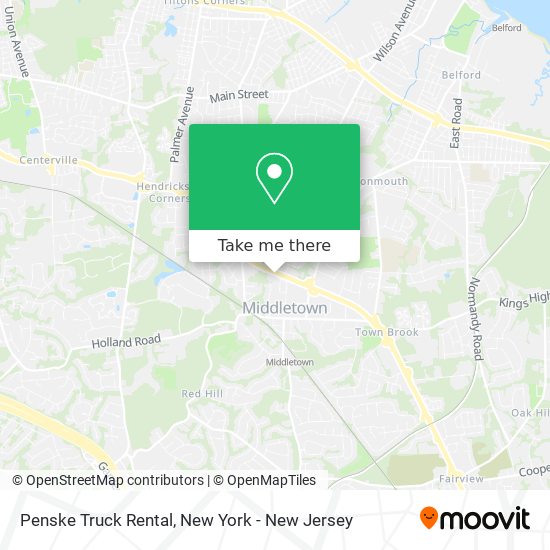 Penske Truck Rental map