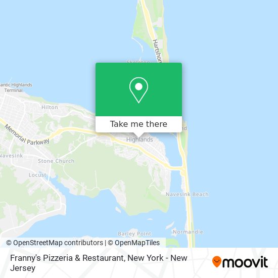 Mapa de Franny's Pizzeria & Restaurant