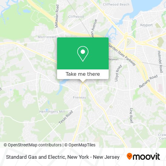 Mapa de Standard Gas and Electric