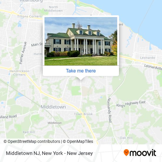 Mapa de Middletown NJ